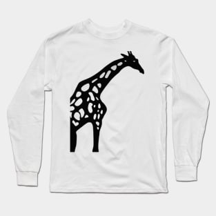 Girrafe Shadow Silhouette Anime Style Collection No. 158 Long Sleeve T-Shirt